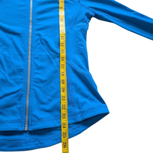 Lululemon Forme Jacket *Brushed Beaming Blue Rel: 11/2012 Thumbholes Women's 8 - Picture 13 of 14